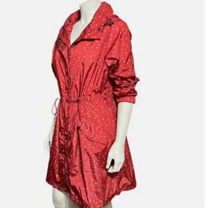 Torrid Red Polka Dot Rain Jacket Sz -0